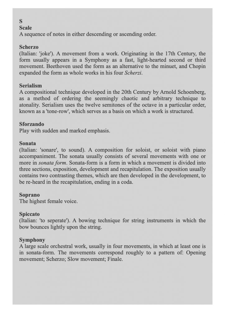 Melody Strings | Musical Terms