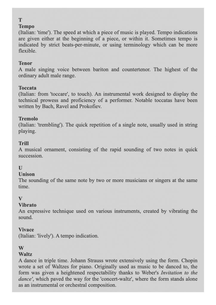 Melody Strings | Musical Terms