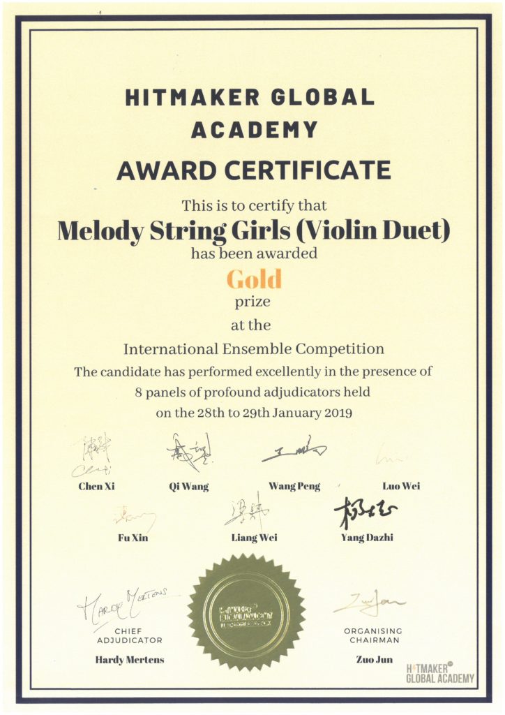 Melody Strings | 2019 International Ensemble Competition