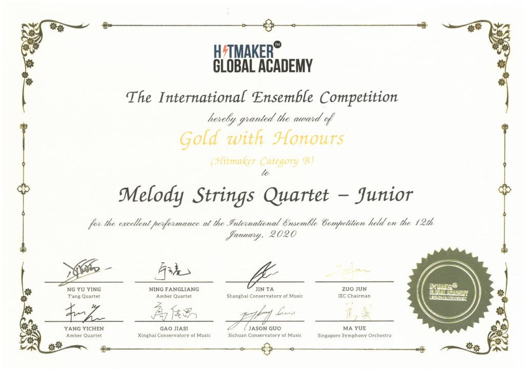 Melody Strings | International Ensemble Competition 2020